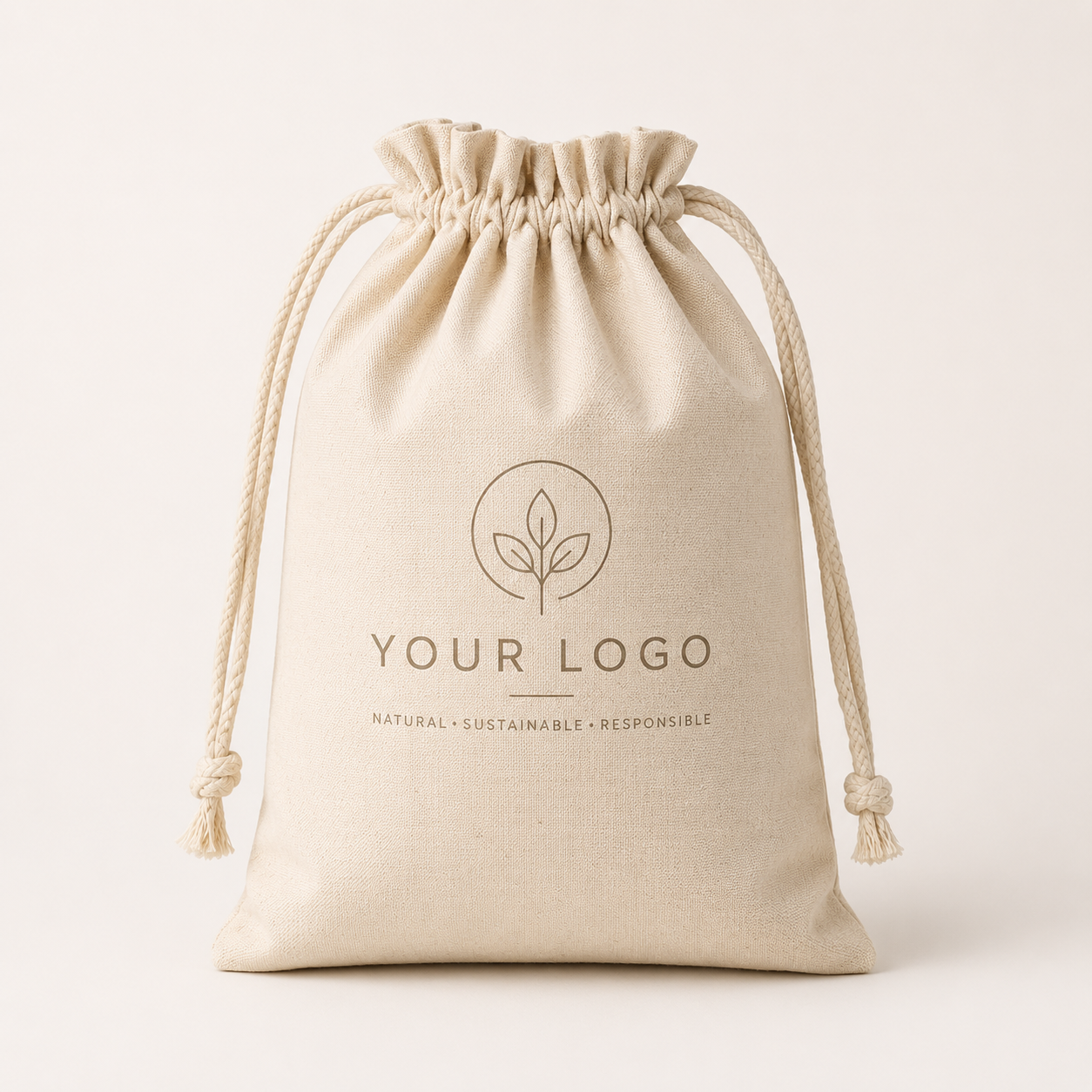 custom printed drawstring bags with logo for brand promotion and events